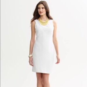 Banana Republic | Mad Men Collection White Sheath Dress size 4